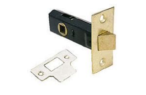 Tubular Latch 63mm Bolt Through Fix Electro Brass (EACH)