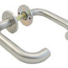 Lever Handle On 4mm Rose Unsprung 304 SSS (PAIR)