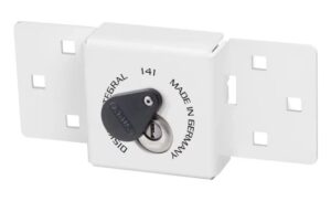 ABUS 26/70-141 Hasp & Diskus Van/Door Lock White (EACH)