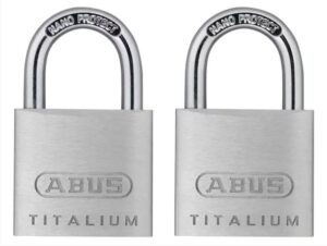 ABUS 64/30T Titalium Padlock Steel Shackle 30mm (Twin Pk) (PK 2)