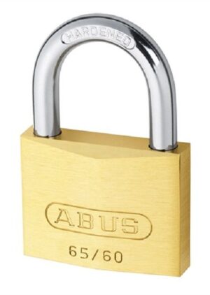 ABUS 65/60KA Brass Padlock Steel Shackle Ka 60mm (EACH)