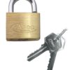 ASEC AS2520 Brass Padlock Steel Shackle 45mm Brass (EACH)