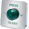 Press To Exit Switch Std Dome SS/Green (EACH)
