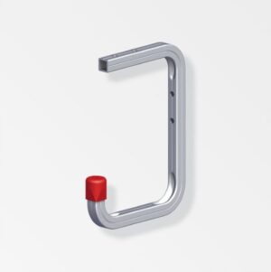 ALFER Wall & Ceiling Hook 115x160mm Aluminium (EACH)