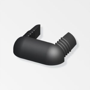 ALFER Small End Caps Coaxis (Pair) Black (PAIR)