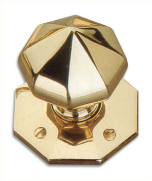 1068 Octagonal Mortice Furn 64mm PB (SET)