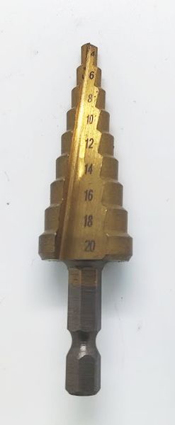 Step Drill 3/4in 9 Step Titanium HSS (EACH)