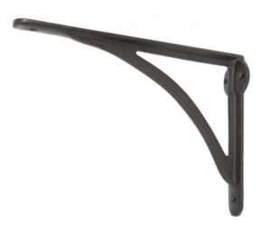 FROM THE ANVIL 83785 Curved Shelf Bracket 10x7 Beeswax (EACH)