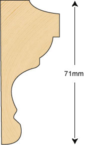 Dado 71x34mm (METRE)