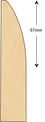 Skirting 57mm (METRE)