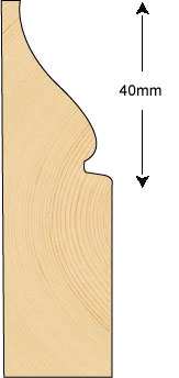 Skirting 40mm (METRE)