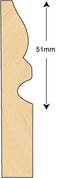 Skirting 51mm (METRE)