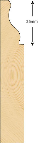 Skirting 120x21mm (METRE)
