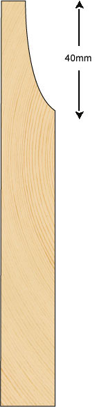 Skirting 145x21mm (METRE)