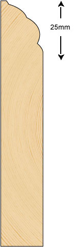 Skirting 120x21mm (METRE)