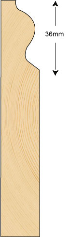 Skirting 120x21mm (METRE)