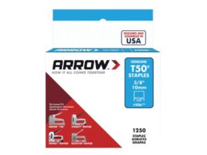 ARROW Staples For T50 10mm Zp (PK 1250)
