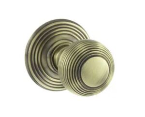 ATLANTIC OE50RMKAB Ripon Reeded Mortice Knob AB (PAIR)