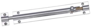 Barrel Bolt Straight 100x25mm Polished Chrome (EACH)