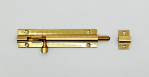 Barrel Bolt Straight 100x25mm Polished Brass (EACH)