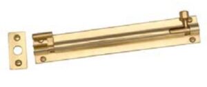 Barrel Bolt Necked 75x25mm Polished Brass (EACH)