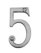 Numeral Face Fix 76mm No.5 Polished Chrome (EACH)