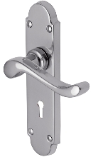 Savoy Lever Furn Lock 170x41mm Polished Chrome (SET)