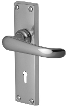 Windsor Lever Furn Lock 152x41mm Polished Chrome (SET)
