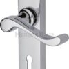 Bedford Lever Furn Lock 152x41mm Polished Chrome (SET)