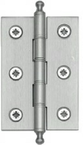 Finial Butt Hinge 75mm Satin Chrome (HINGE)