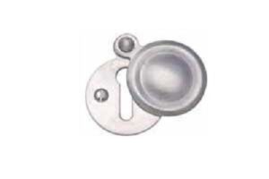 Escutcheon Key Covered 32mm Satin Chrome (EACH)