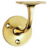 Handrail Bracket 76mm Polished Brass (EACH)