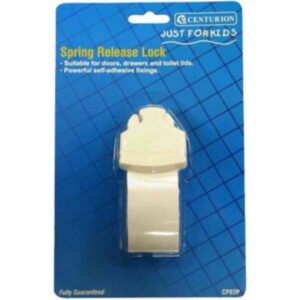 Safety Spring Release Lock White (EACH)
