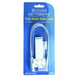 Safety Fold Away Toilet Lock White (EACH)