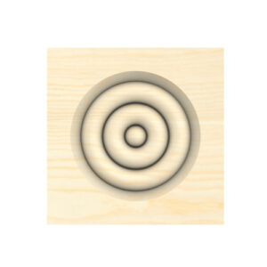 Architrave Block Bulls Eye Pine 85x85x22 (EACH)