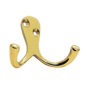 CARLISLE BRASS AA27 Robe Hook Double PB (EACH)
