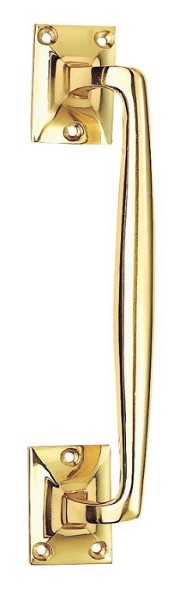 Pull Handle Pub Style 252mm Polished Brass (EACH)