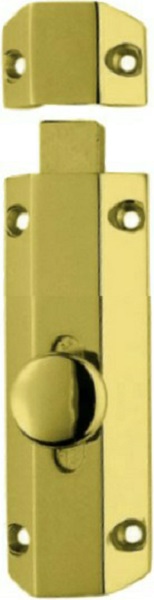 Flat Slide Bolt 102mm PB (EACH)