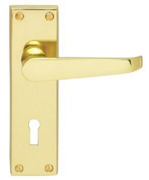 Victorian Furniture Lever Lock Polished Brass (SET)