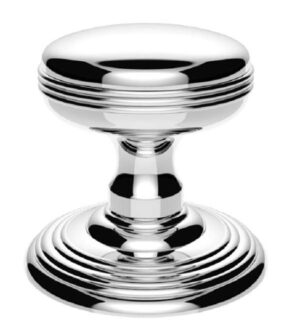 CARLISLE BRASS Delamain Ringed Knob C/f Rose Pc 57mm (SET)