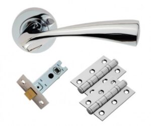 Sintra Lever On Rose Door Pack Polished Chrome (SET)
