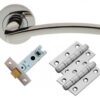 Tavira Lever On Rose Door Pack Polished Chrome (SET)