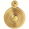 Escutcheon Key Queen Anne Covered Polished Brass (PAIR)