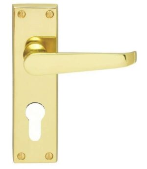 Victorian Lever Furniture Euro Polished Brass (SET)