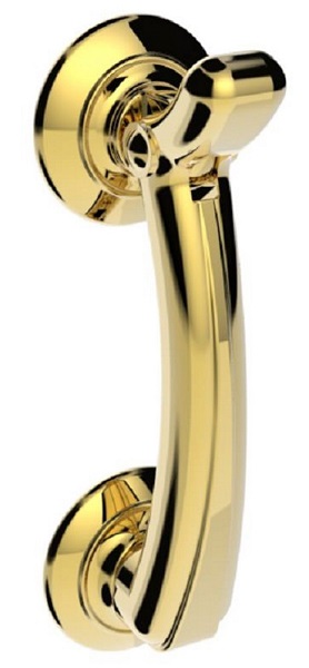 CARLISLE BRASS M43 Door Knocker On Rose PB (EACH)