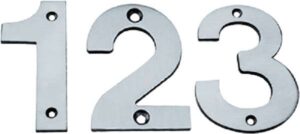 Numeral Face Fix 100mm No.2 Stainless (EACH)