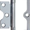 Flush Hinge 102mm Zp (PAIR)