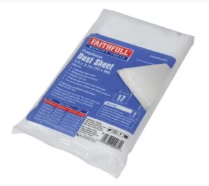 FAITHFUL Dust Sheet Plastic 3.6m x 2.7m (EACH)