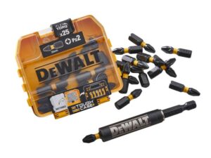 DEWALT PZ2 Screwdriver Bit Pack & Bit Holder (PK 25)