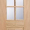 Barcelona Half Glazed Door 78x30 Oak (EACH)